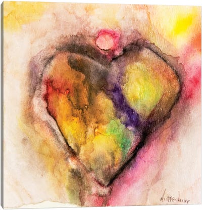 Full Of Heart Canvas Art Print - Colorful Abstracts