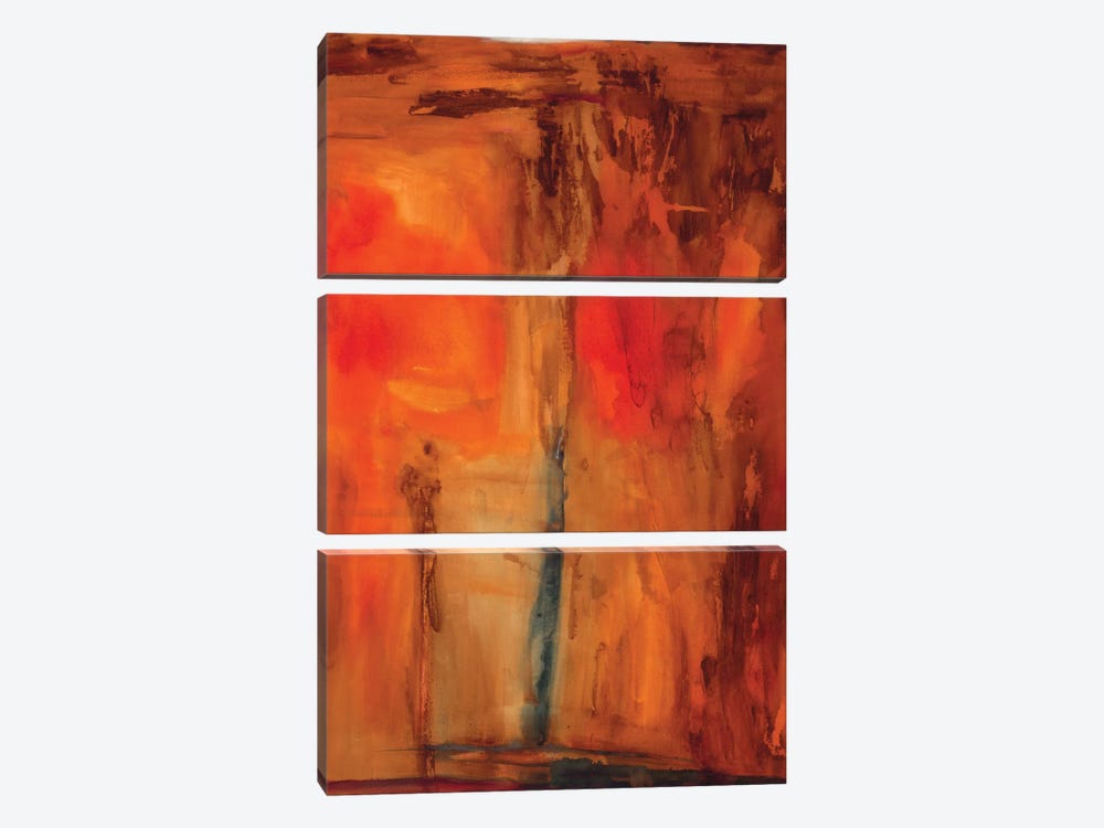 Orange Glow by Michelle Oppenheimer 3-piece Canvas Print