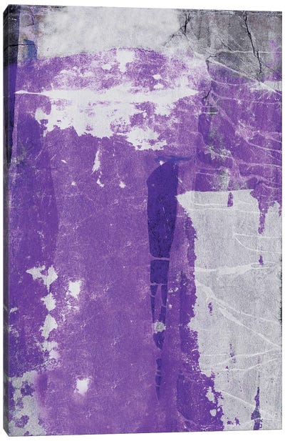 Visualize Canvas Art Print - Gray & Purple Art