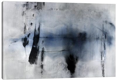 Echelon II Canvas Art Print - Blue & Gray Art