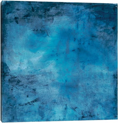 Blue Lagoon Canvas Art Print - Blue Abstract Art