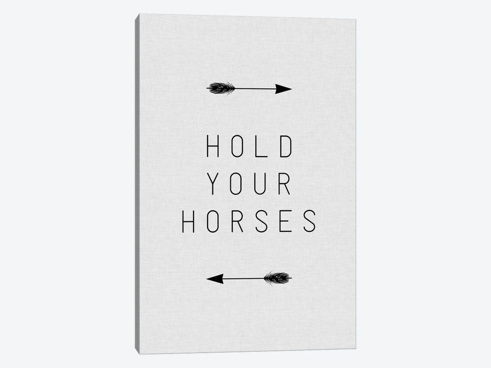 Hold Your Horses Arrow by Orara Studio 1-piece Canvas Print