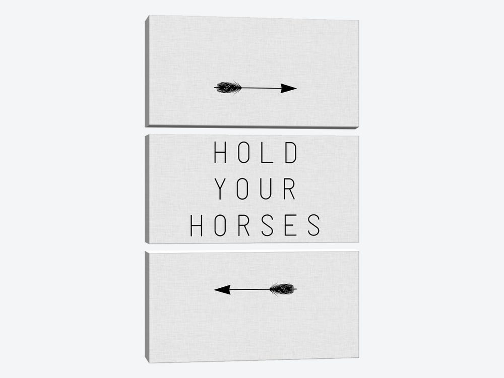 Hold Your Horses Arrow by Orara Studio 3-piece Art Print