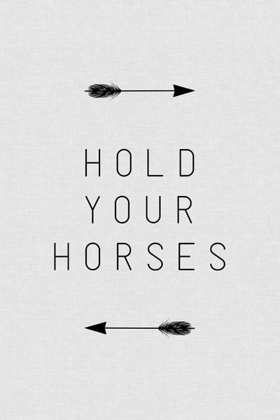 Orara Studio: Hold Your Horses Arrow by Orara Studio