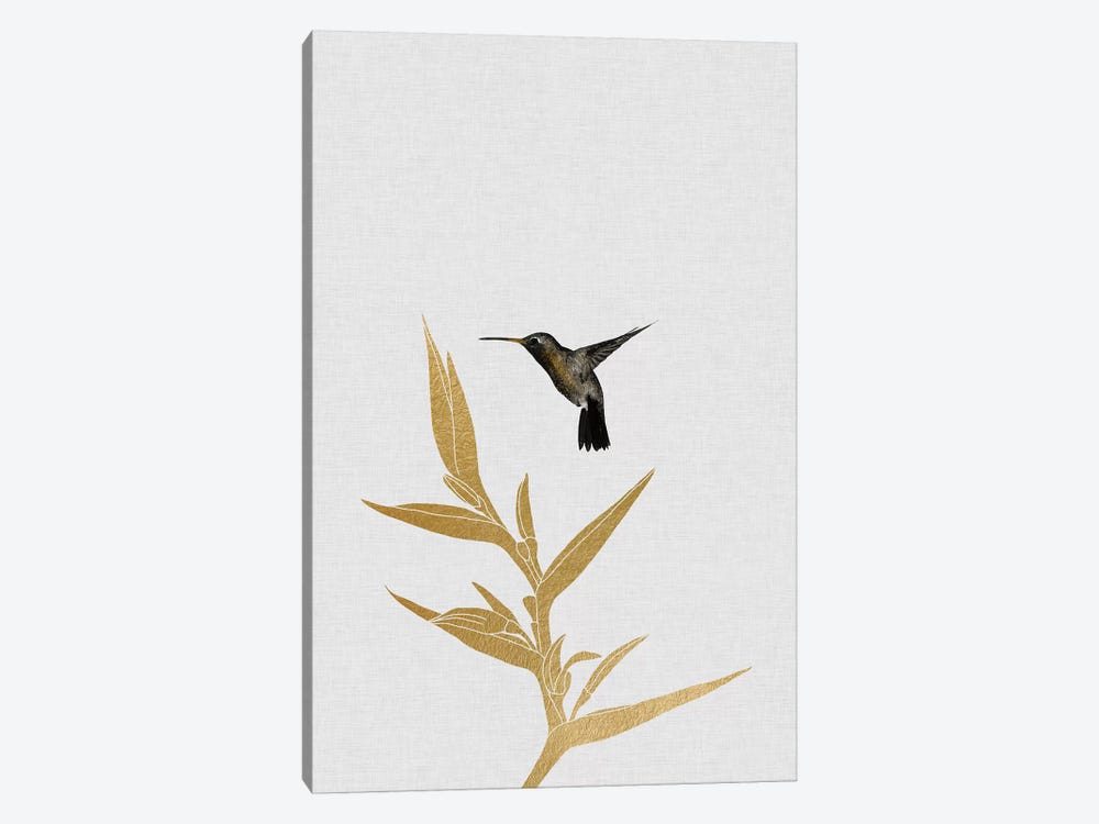 Hummingbird & Flower I 1-piece Canvas Print