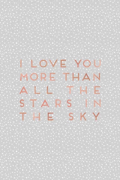 Kids Inspirational Art: I Love You More Than… by Orara Studio