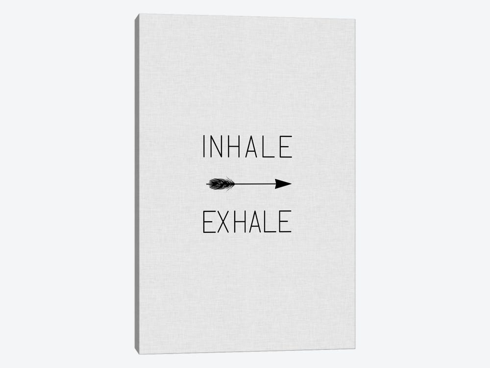 Inhale Exhale Arrow by Orara Studio 1-piece Canvas Art Print