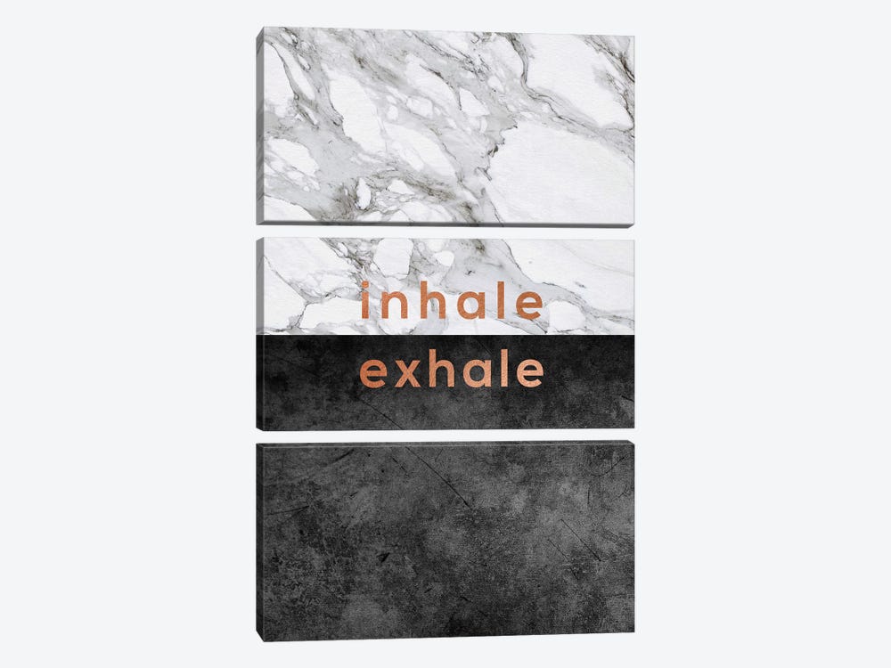 Inhale Exhale Copper by Orara Studio 3-piece Canvas Wall Art