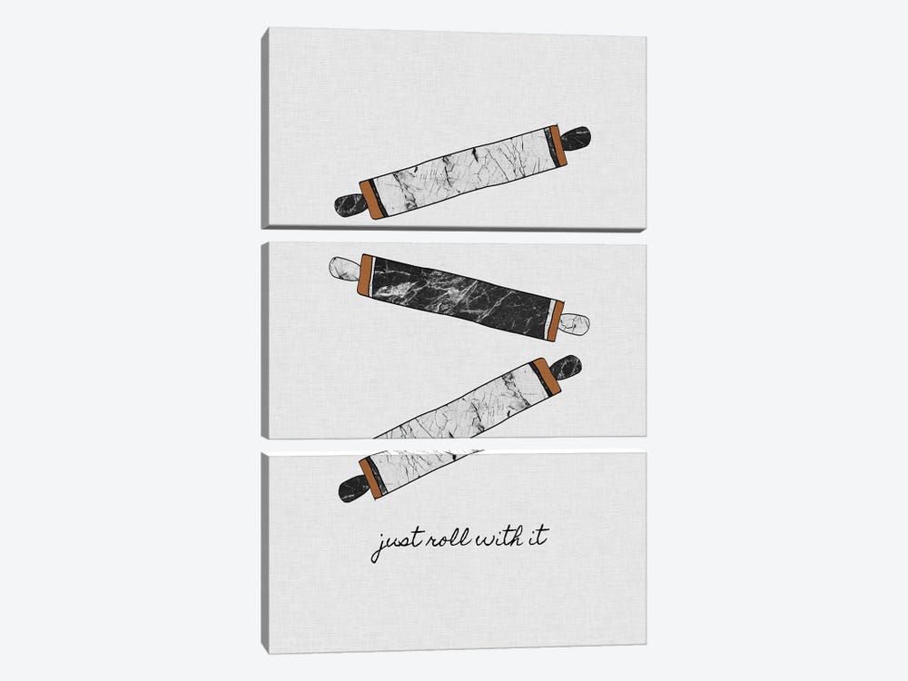 Just Roll With It by Orara Studio 3-piece Canvas Print