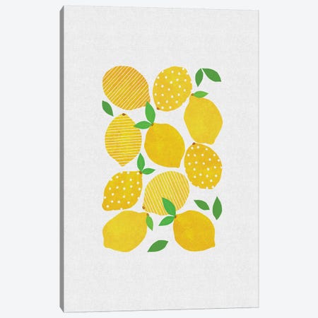 Lemon Crowd Canvas Print #ORA123} by Orara Studio Canvas Art