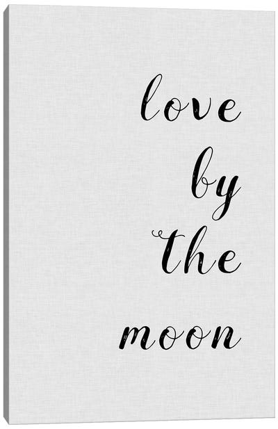 Love By The Moon Canvas Art Print - Orara Studio