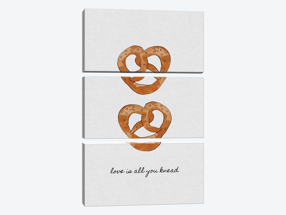 Love Is All You Knead 3-piece Canvas Wall Art