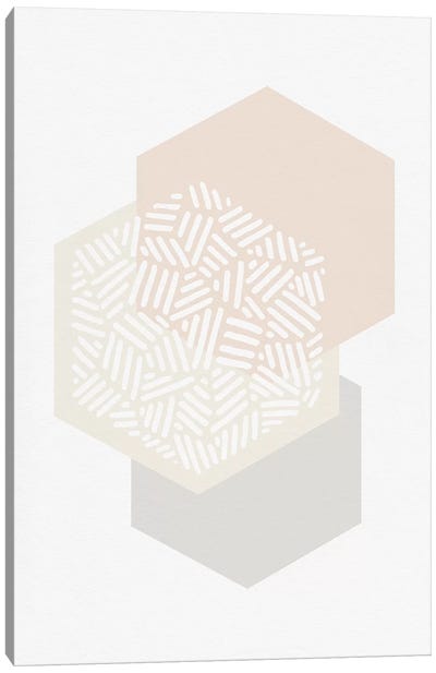 Minimalist Geometric I Canvas Art Print - Neutrals