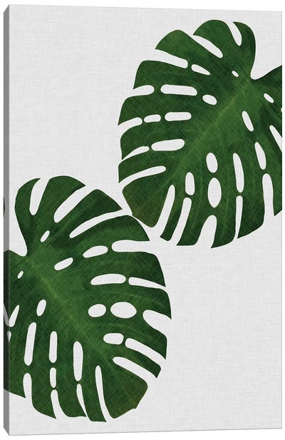 Monstera Leaf I Canvas Art Print - Plant Mom