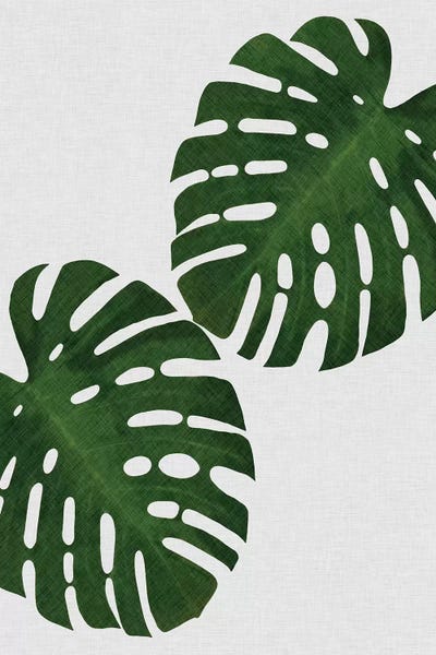 Minimalist Bohemian Decor: Monstera Leaf I by Orara Studio
