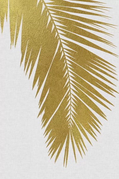 Pineapples: Palm Leaf I Gold by Orara Studio