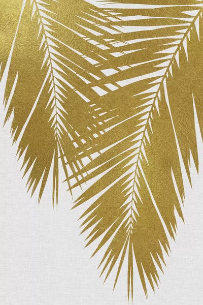 Tropical Leaves: Palm Leaf II Gold by Orara Studio