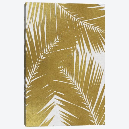 Palm Leaf III Gold Canvas Print #ORA178} by Orara Studio Canvas Art Print