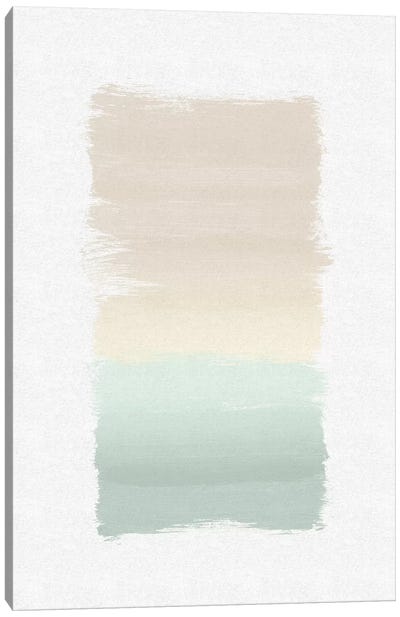 Pastel Abstract Canvas Art Print - Transitional Décor