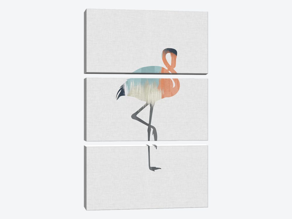 Pastel Flamingo by Orara Studio 3-piece Art Print