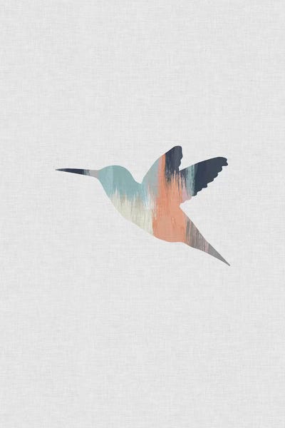 Minimalist Nursery: Pastel Hummingbird by Orara Studio