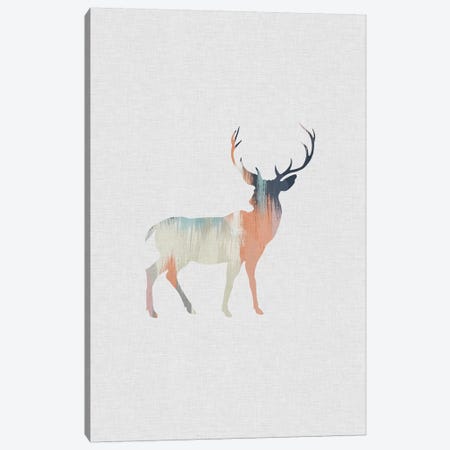 Pastel Reindeer Canvas Print #ORA186} by Orara Studio Canvas Print