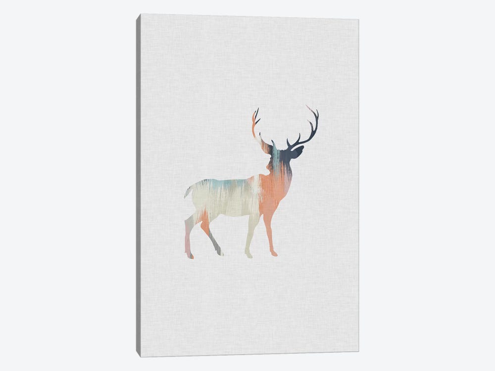 Pastel Reindeer by Orara Studio 1-piece Canvas Print