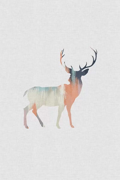 Deer: Pastel Reindeer by Orara Studio
