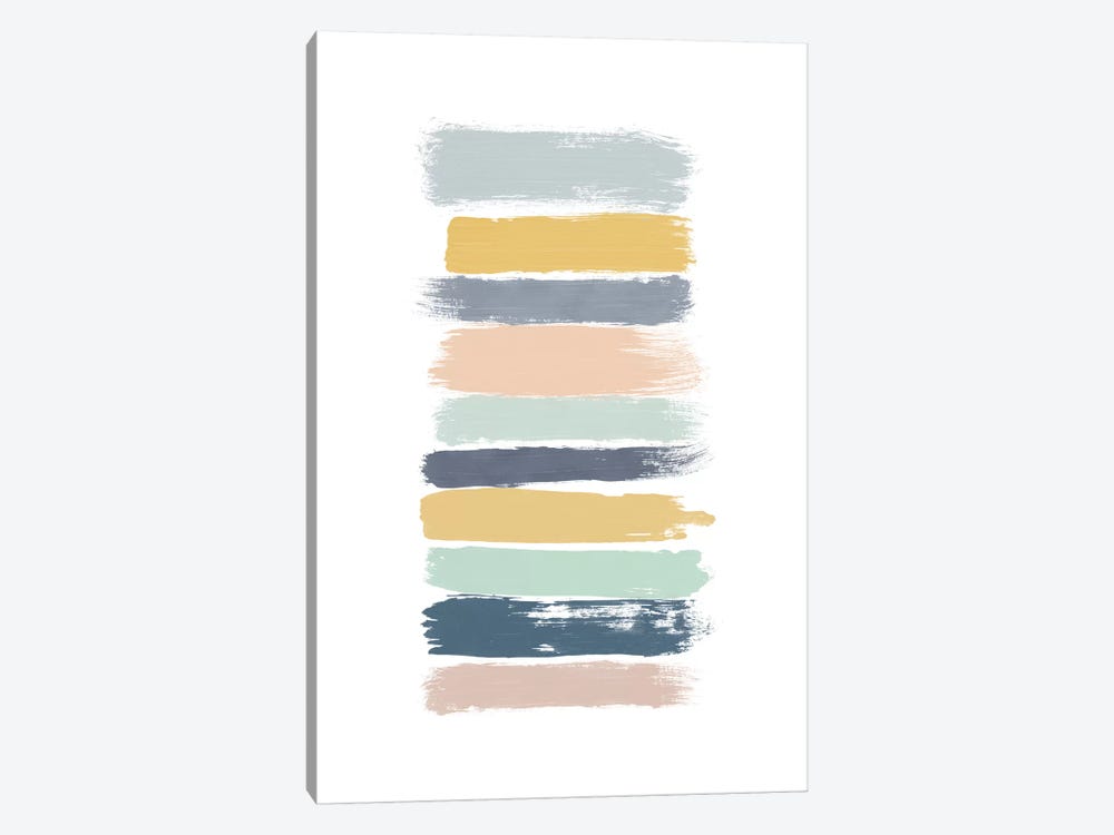 Pastel Stripes by Orara Studio 1-piece Canvas Art