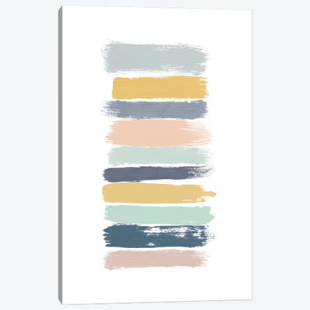 Pastel Stripes Canvas Print #ORA187} by Orara Studio Art Print