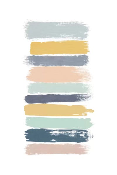 Linear Abstract: Pastel Stripes by Orara Studio