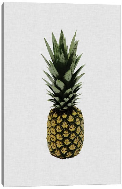 Pineapple I Canvas Art Print - Tropical Décor