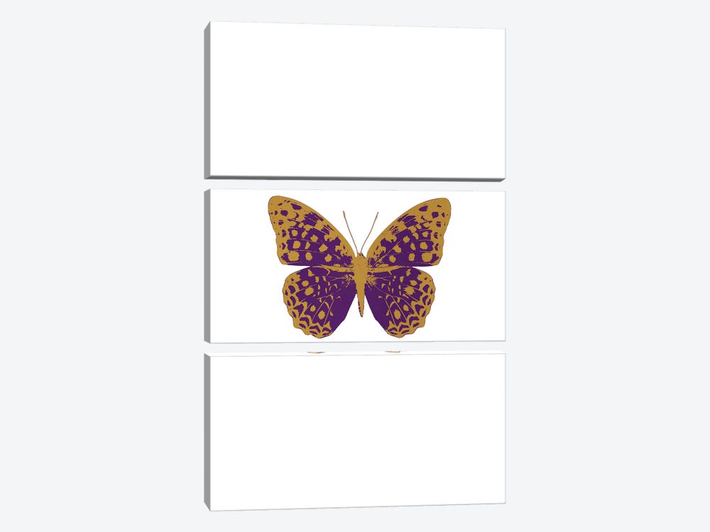 Purple Butterfly by Orara Studio 3-piece Canvas Artwork
