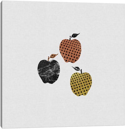 Scandi Apples Canvas Art Print - Apple Art