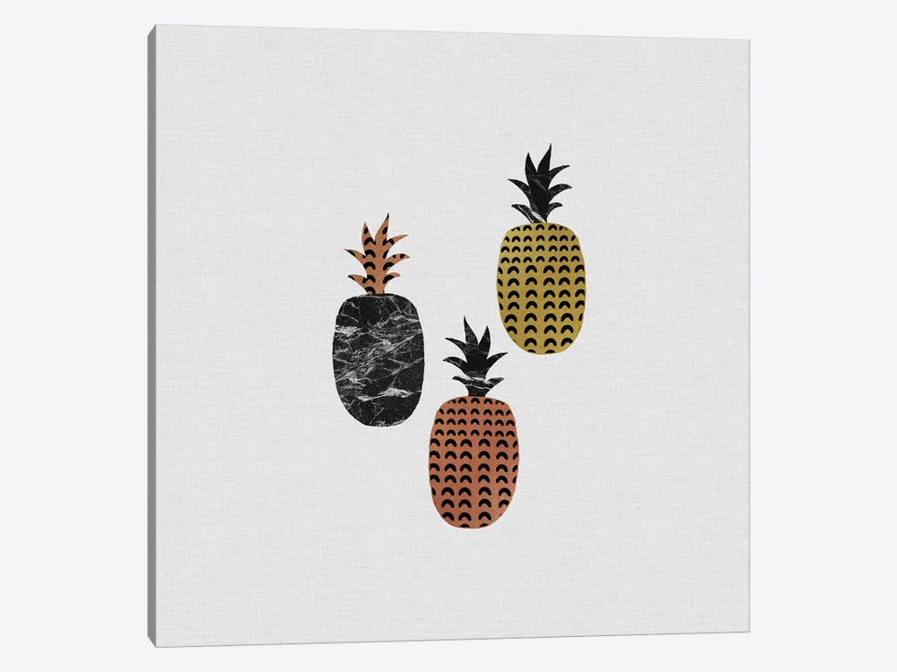 Scandi Pineapples by Orara Studio 1-piece Canvas Art Print