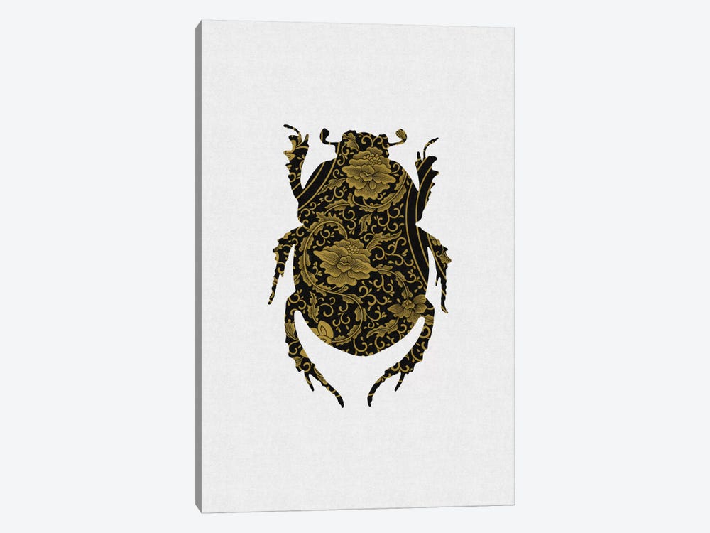 Black & Gold Beetle I by Orara Studio 1-piece Canvas Print