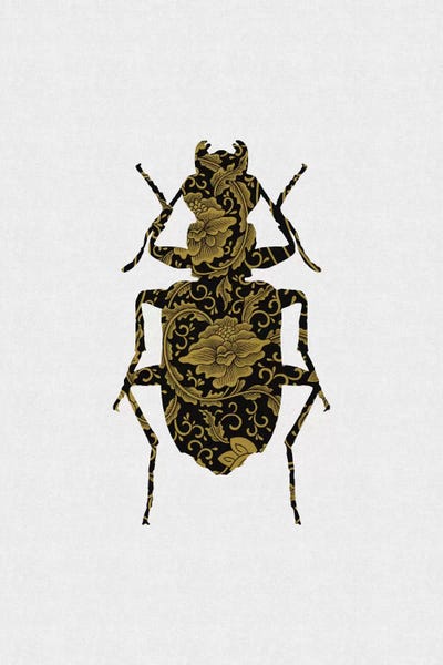 Black & Gold Beetle II by Orara Studio multi panel art