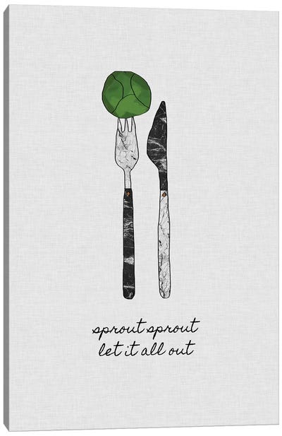 Sprout Sprout Canvas Art Print - Kitchen Equipment & Utensil Art