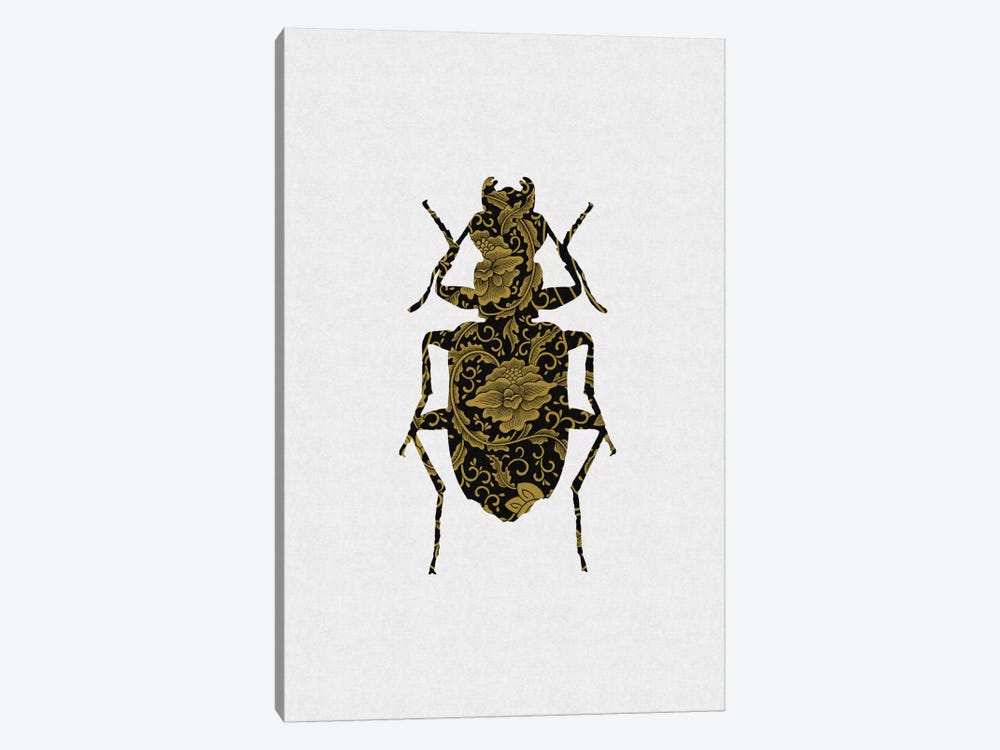 Black & Gold Beetle II by Orara Studio 1-piece Canvas Artwork
