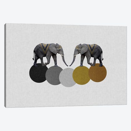 Tribal Elephants Canvas Print #ORA220} by Orara Studio Canvas Print