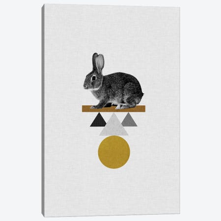 Tribal Rabbit Canvas Print #ORA221} by Orara Studio Art Print