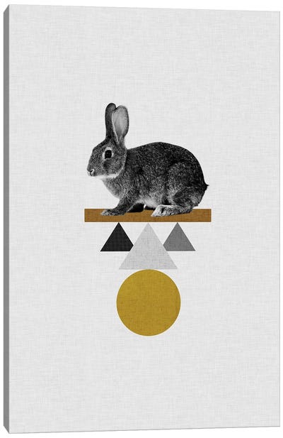 Tribal Rabbit Canvas Art Print - Orara Studio