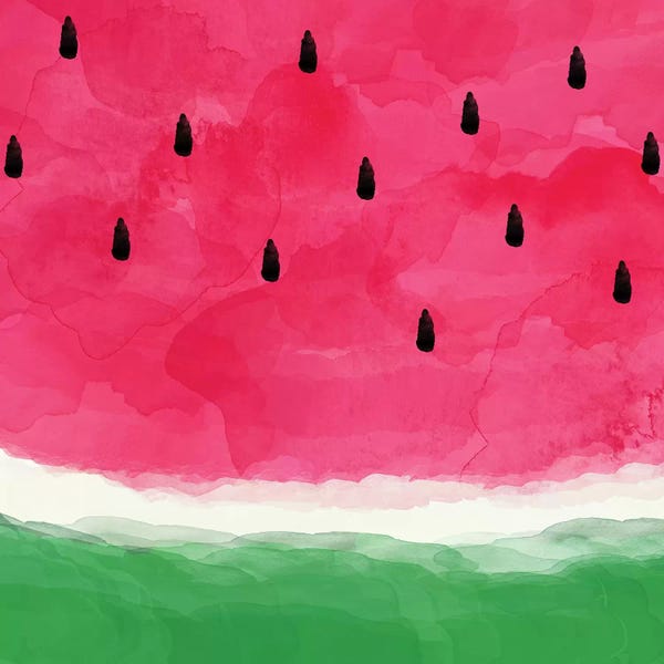 Kids Art Girls: Watermelon Abstract by Orara Studio