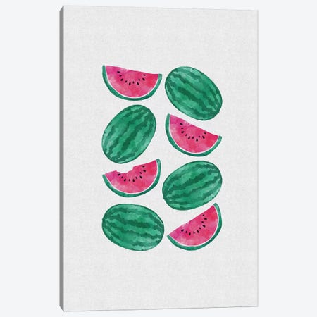 Watermelon Crowd Canvas Print #ORA227} by Orara Studio Canvas Wall Art