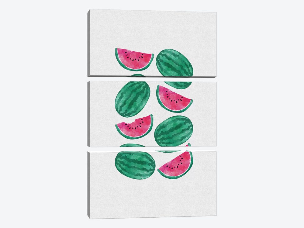 Watermelon Crowd by Orara Studio 3-piece Canvas Art