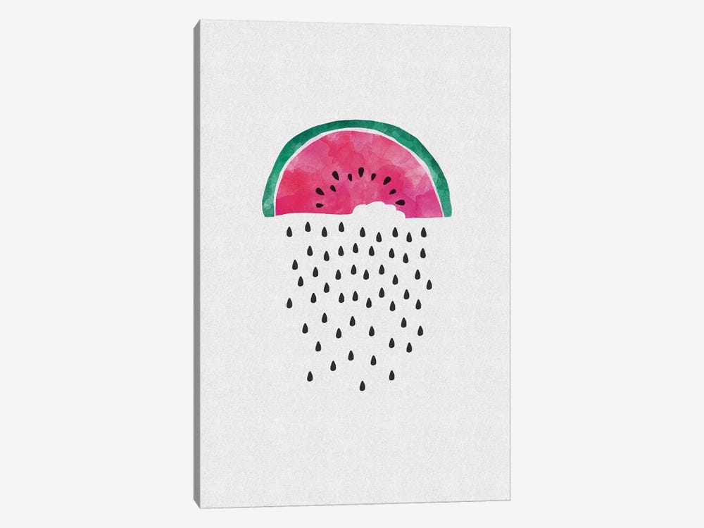 Watermelon Rain by Orara Studio 1-piece Canvas Art Print