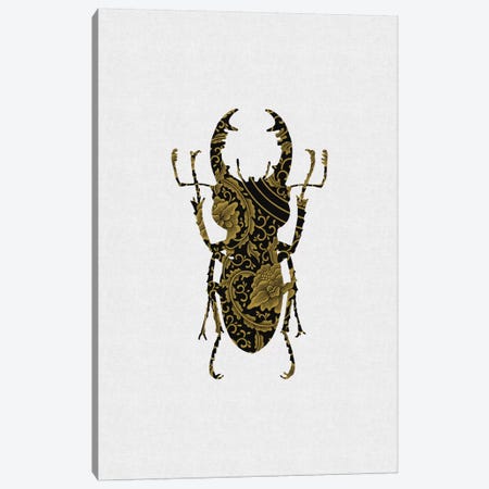 Black & Gold Beetle III Canvas Print #ORA22} by Orara Studio Canvas Art Print
