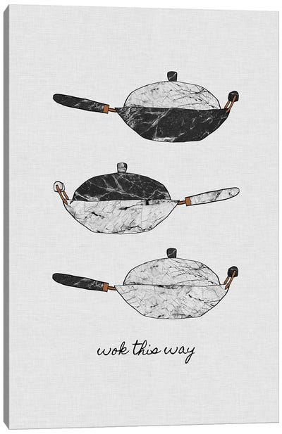 Wok This Way Canvas Art Print - Asian Cuisine Art