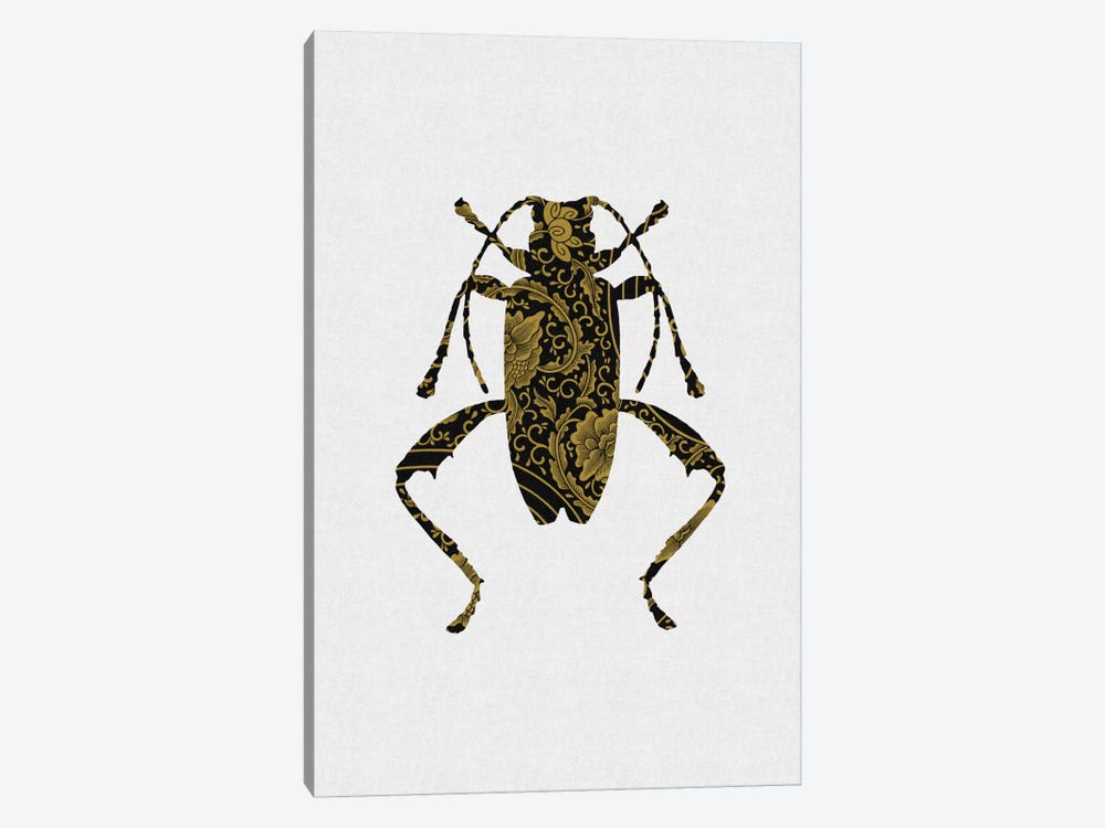 Black & Gold Beetle IV by Orara Studio 1-piece Canvas Artwork