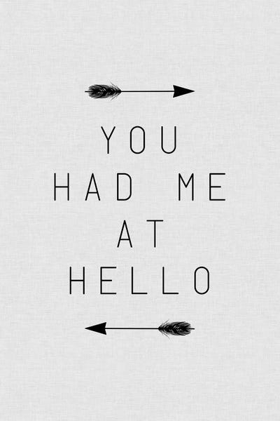 You Had Me Arrow by Orara Studio framed canvas print